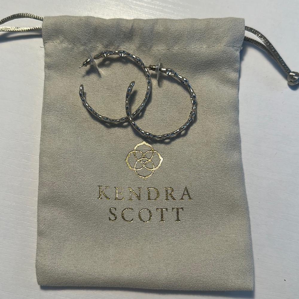 Kendra Scott Silver Hoops